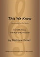 This We Know SATB choral sheet music cover